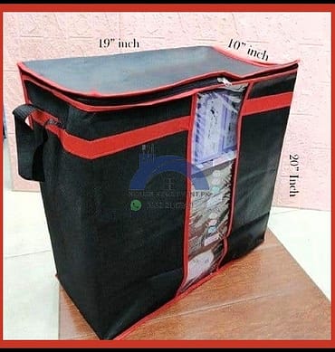 Large Blanket/ Storage Bag 100Gsm With Red Stripe
