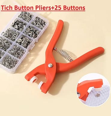 Tich Button Pliers With Buttons Set